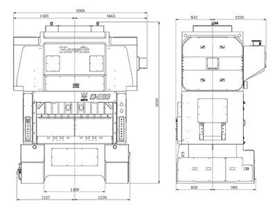 Prensa mecánica de lado recto (160 toneladas), MDH-160T