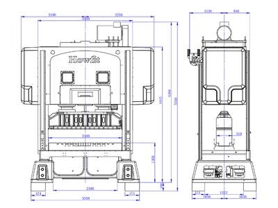 Prensa de manivela de lado recto (360 toneladas), DDH-360T