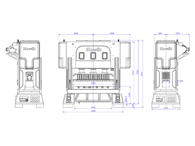 Prensa de manivela de lado recto (630 toneladas), DDH-630T