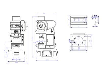  Prensa mecánica de bastidor en C (25 toneladas), HC-25T