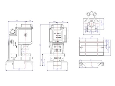 Prensa mecánica de bastidor en C (80 toneladas), HC-80T